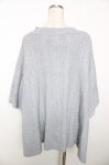 画像2: axes femme / ハイネックニットポンチョ M グレー Y-25-12-04-046-AX-TO-SZ-ZT512 (2)