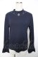 画像1: axes femme / バラネックレス風リブプルオーバー M 紺 Y-25-12-04-048-AX-TO-SZ-ZY (1)