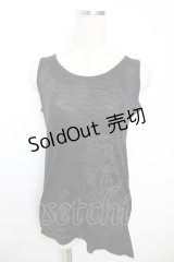 ALGONQUINS / プリントロングタンクトップ F 黒 Y-25-12-04-058-AL-TO-SZ-ZY