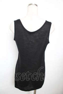 画像2: ALGONQUINS / プリントロングタンクトップ F 黒 Y-25-12-04-058-AL-TO-SZ-ZY