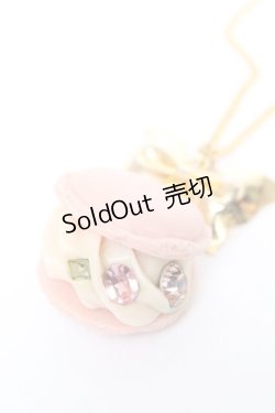 画像1: Q-pot. / Creamy Strawberry Macaronネックレス  ストロベリー Y-25-12-04-006-QP-AC-SZ-ZY