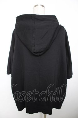画像2: LISTEN FLAVOR / ゴースト半袖BIGプルパーカー M 黒 Y-25-12-04-059-PU-TO-SZ-ZY