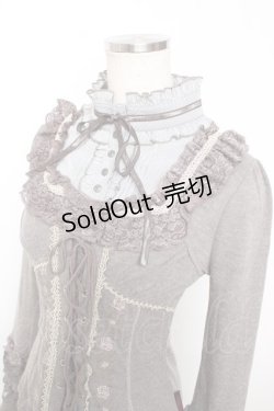 画像3: Ozz oneste / 薔薇刺繍レースアップレイヤードトップス  グレー Y-25-12-04-064-OO-TO-SZ-ZY