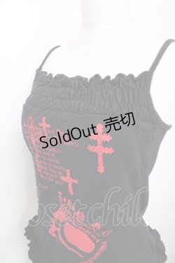 画像3: PUTUMAYO / スカルptフリルキャミソール  黒 Y-25-12-04-065-PT-TO-SZ-ZY