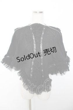 画像1: Ozz On / レースアップマルチストール  黒 Y-25-12-04-068-OO-ZA-SZ-ZY