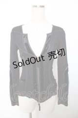 Ozz Croce / メッシュ切替ZIPパーカー  黒×赤 Y-25-12-04-069-OO-TO-SZ-ZY