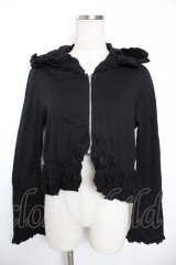 BPN / フリルZIPボレロ M 黒 Y-25-12-04-070-GO-TO-SZ-ZY