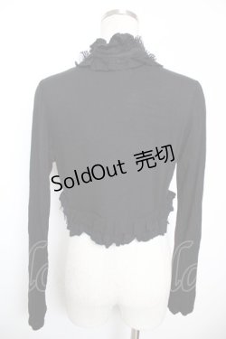 画像2: GRAMM / 桜ptフリルボレロ  黒 Y-25-12-04-071-HN-TO-SZ-ZY