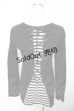 画像2: PEACE NOW / 王冠ptレイヤードカットソー M 黒 Y-25-12-04-072-PU-TO-SZ-ZY