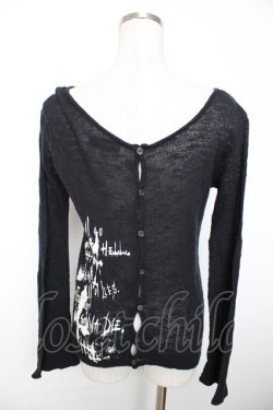 画像2: PEACE NOW / クロスpt前燕尾カーディガン M 黒 Y-25-12-04-073-PU-TO-SZ-ZY