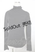 Ozz oneste / 裾刺繍ハイネックトップス  黒 Y-25-12-04-074-OO-TO-SZ-OS