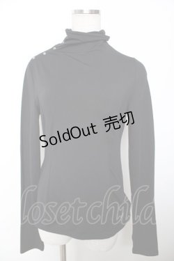 画像1: Ozz oneste / 裾刺繍ハイネックトップス  黒 Y-25-12-04-074-OO-TO-SZ-OS