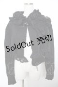 GRAMM / モチーフ付きニットボレロ  黒 Y-25-12-04-076-HN-TO-SZ-ZY