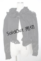 GRAMM / モチーフ付きニットボレロ  黒 Y-25-12-04-076-HN-TO-SZ-ZY