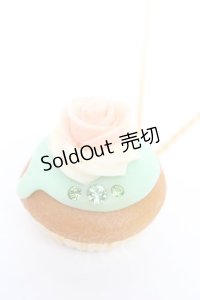 Q-pot. / Rose CupCake ネックレス  ミント Y-25-12-04-008-QP-AC-SZ-ZY