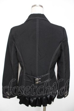 画像2: ALGONQUINS / 裾フリルジャケット F 黒 Y-25-12-04-084-AL-JA-SZ-ZY