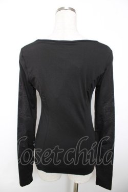 画像2: Ozz Croce / 龍プリントVネックトップス  黒 Y-25-12-04-085-OO-TO-SZ-ZY