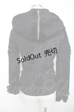 画像2: Ozz On / 菊pt 2WAYカラージャケット  黒 Y-25-12-04-086-OO-JA-SZ-ZY