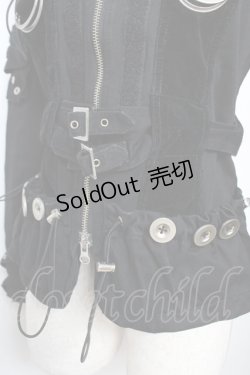 画像4: Ozz On / 菊pt 2WAYカラージャケット  黒 Y-25-12-04-086-OO-JA-SZ-ZY