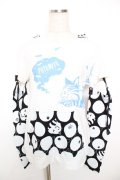 PUTUMAYO / チェシャ猫プリントセパレートトップス  白 Y-25-12-04-088-PT-TO-SZ-ZY