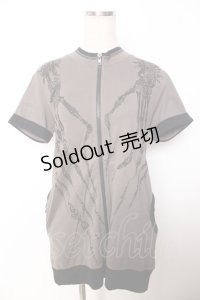 ALGONQUINS / 手骨pt半袖パーカー F ブラウン系 Y-25-12-04-094-AL-TO-SZ-ZY