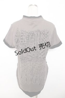 画像2: ALGONQUINS / 手骨pt半袖パーカー F ブラウン系 Y-25-12-04-094-AL-TO-SZ-ZY