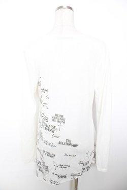 画像2: GHOST of HARLEM / クロスptアシメドレープトップス F 白×黒 Y-25-12-04-098-GL-TO-SZ-ZY