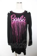 ALGONQUINS / Barbieコラボロングカットソー F 黒 Y-25-12-04-099-AL-TO-SZ-ZY