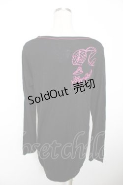 画像2: ALGONQUINS / Barbieコラボロングカットソー F 黒 Y-25-12-04-099-AL-TO-SZ-ZS