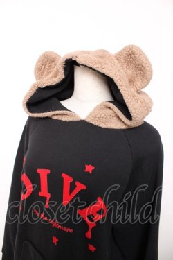 画像3: HELL CAT PUNKS / くま耳パーカーワンピース F 黒 Y-25-12-04-100-PU-OP-SZ-ZY