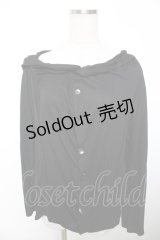 ALGONQUINS / 蜘蛛の巣ptカーディガン F 黒 Y-25-12-04-101-AL-TO-SZ-ZY