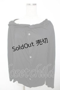 ALGONQUINS / 蜘蛛の巣ptカーディガン F 黒 Y-25-12-04-101-AL-TO-SZ-ZY