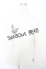 PEACE NOW / 蝶刺繍ニットカーディガン M アイボリー Y-25-12-04-102-PU-TO-SZ-ZY