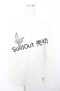 PEACE NOW / 蝶刺繍ニットカーディガン M アイボリー Y-25-12-04-102-PU-TO-SZ-ZY