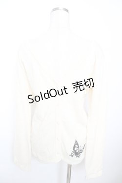 画像2: PEACE NOW / 蝶刺繍ニットカーディガン M アイボリー Y-25-12-04-102-PU-TO-SZ-ZY