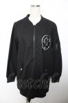 画像1: HELL CAT PUNKS / ワッペ付きロングブルゾン F ブラック Y-25-12-04-103-PU-JA-SZ-ZT545 (1)