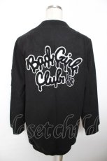 画像2: HELL CAT PUNKS / ワッペ付きロングブルゾン F ブラック Y-25-12-04-103-PU-JA-SZ-ZT545 (2)