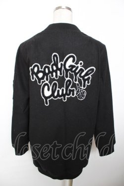 画像2: HELL CAT PUNKS / ワッペ付きロングブルゾン F ブラック Y-25-12-04-103-PU-JA-SZ-ZY