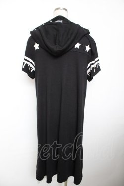 画像2: LOVER'S ROCK / ナンバープリントフードカットワンピース F 黒 Y-25-12-04-104-PU-OP-SZ-ZY