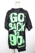 SUPER LOVERS / GO BACK TO 90S BIG Tシャツ F 黒 Y-25-12-04-105-PU-TO-SZ-ZY
