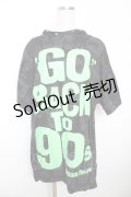 SUPER LOVERS / GO BACK TO 90S BIG Tシャツ F 黒 Y-25-12-04-105-PU-TO-SZ-ZY