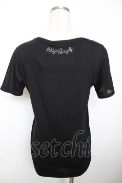 画像2: ALGONQUINS / ゴシックプリントカットソー F 黒 Y-25-12-04-110-AL-TO-SZ-ZY