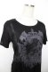画像3: ALGONQUINS / ゴシックプリントカットソー F 黒 Y-25-12-04-110-AL-TO-SZ-ZY (3)