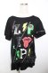 画像1: LISTEN FLAVOR / ZIPデザインTシャツ  黒 Y-25-12-04-111-PU-TO-SZ-ZY (1)