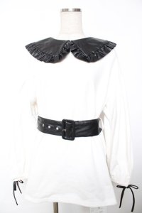 Bubbles / ベルト付きワンピース F 白 Y-25-12-04-118-CA-OP-SZ-ZY