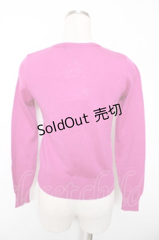 画像2: MILK / ポケット刺繍カーディガン  パープル Y-25-12-04-119-ML-TO-SZ-ZI (2)