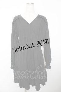 axes femme / イレヘムフリルチュニック F 黒 Y-25-12-04-122-AX-TO-SZ-ZI