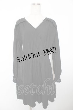 画像1: axes femme / イレヘムフリルチュニック F 黒 Y-25-12-04-122-AX-TO-SZ-ZI