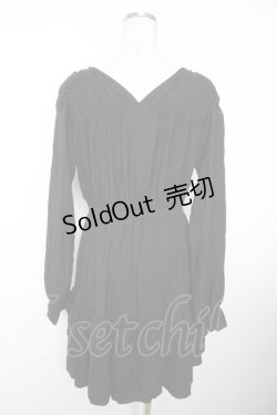 画像2: axes femme / イレヘムフリルチュニック F 黒 Y-25-12-04-122-AX-TO-SZ-ZI