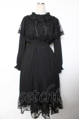 axes femme / ヴィンテージ風ドレス F 黒 Y-25-12-04-123-AX-OP-SZ-ZY